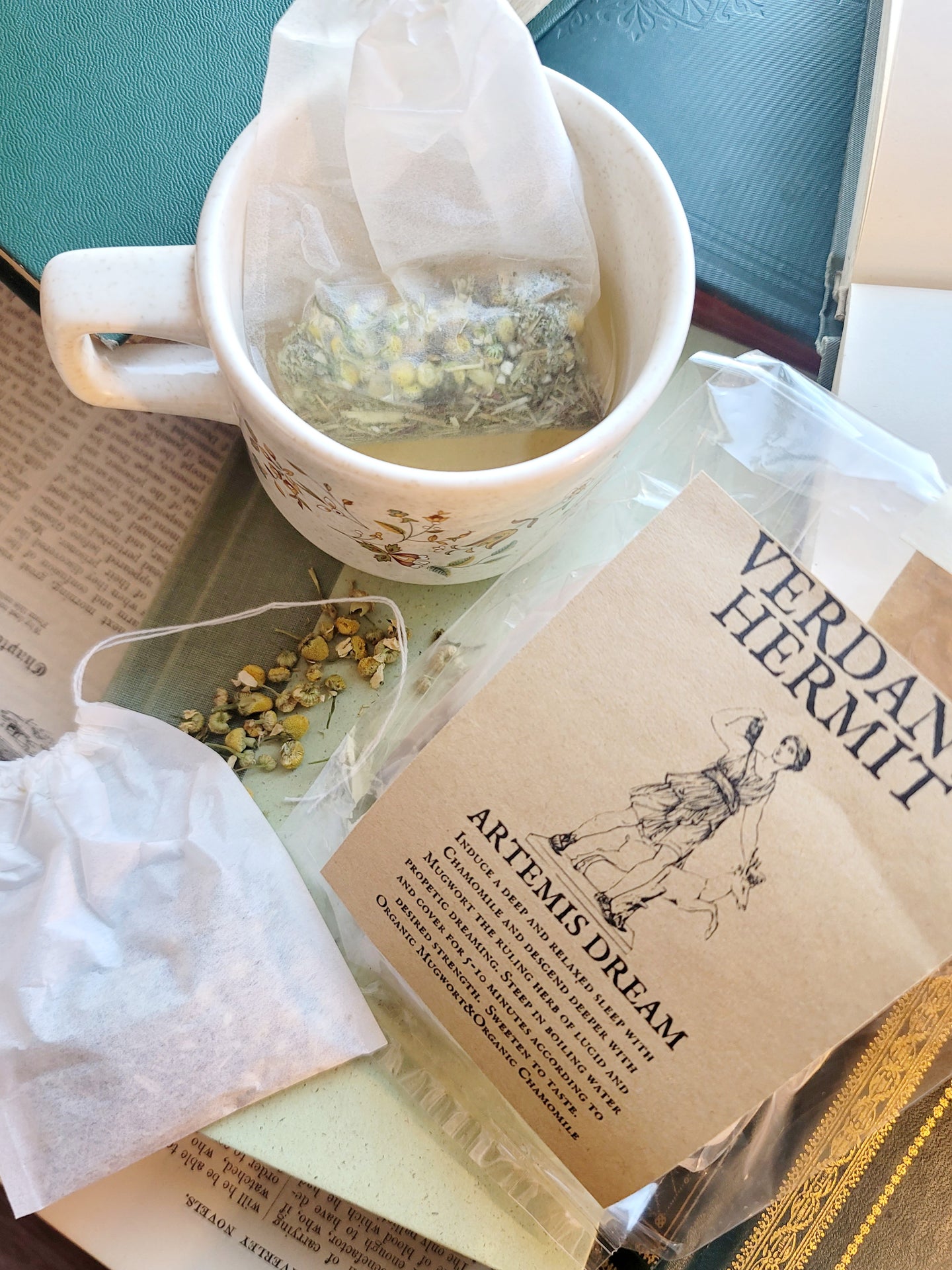 Artemis Dream Tea, 9 Deep Sleep and Vivid Dream Bags, Mugwort Tea